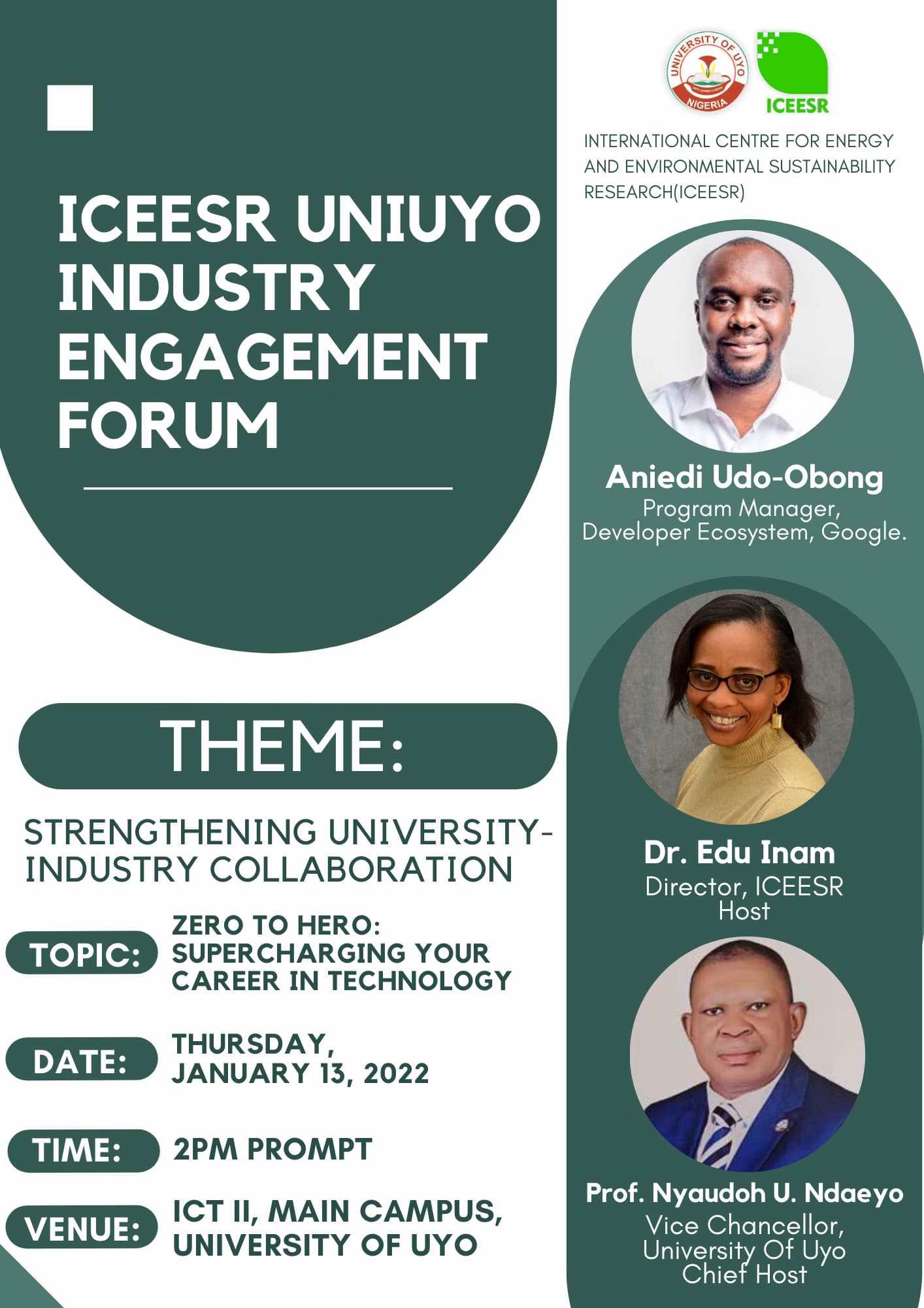 ICEESR | ICEESR UNIUYO Industry Engagement Forum - Zero to Hero