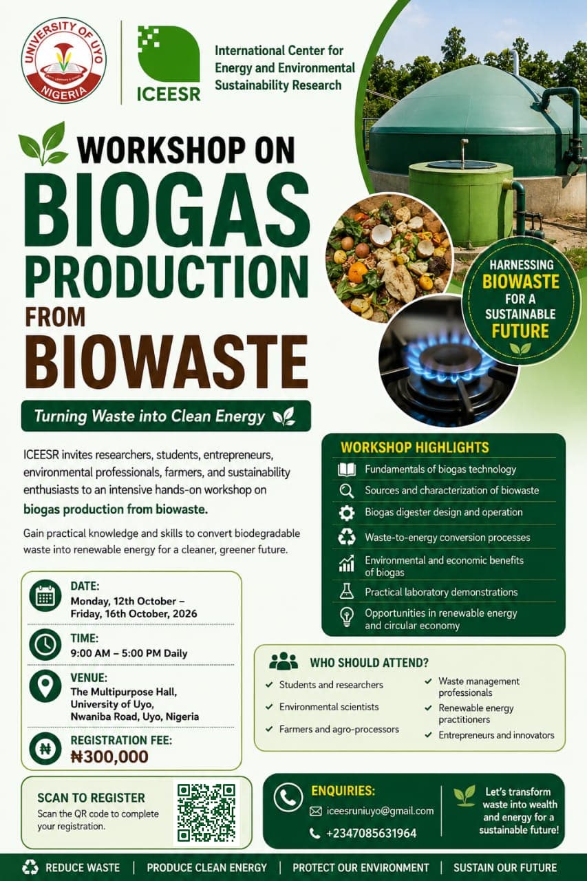 Workshop on Biogas Production from Biowaste